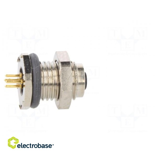 Connector: M5 | socket | female | THT | PIN: 4 | 1A | straight | 60V | 26AWG фото 7