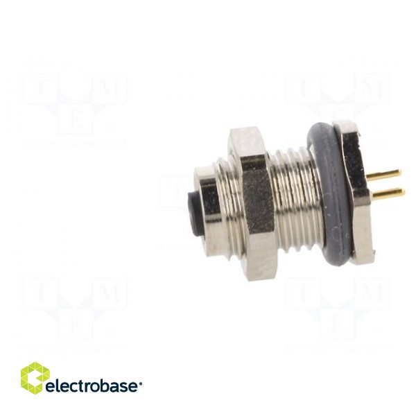 Connector: M5 | socket | female | THT | PIN: 4 | 1A | straight | 60V | 26AWG paveikslėlis 3