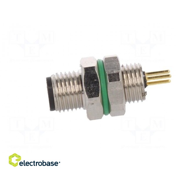 Connector: M5 | socket | male | THT | PIN: 3 | IP67 | 60V | 1A image 3