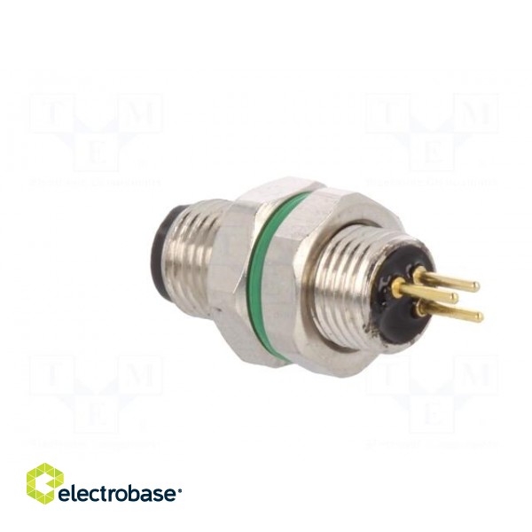 Connector: M5 | socket | male | THT | PIN: 3 | IP67 | 60V | 1A image 4