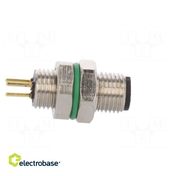 Connector: M5 | socket | male | THT | PIN: 3 | IP67 | 60V | 1A фото 7
