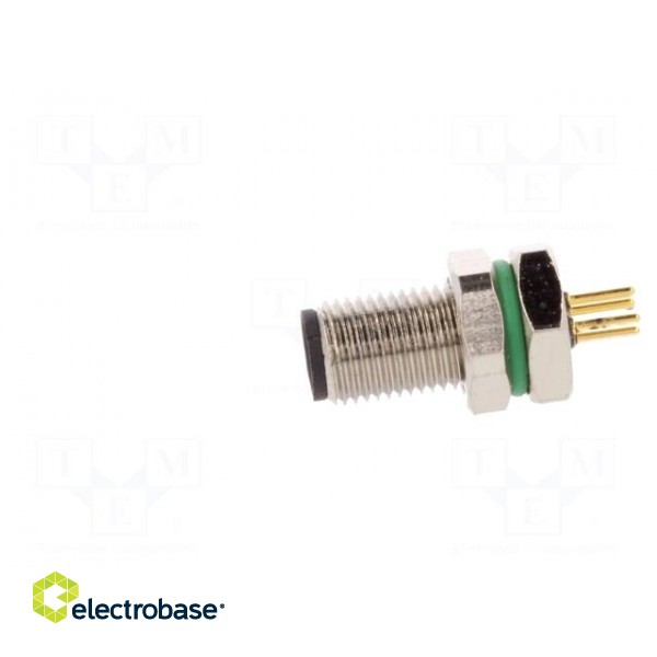 Connector: M5 | socket | male | THT | PIN: 4 | IP67 | 60V | 1A image 3