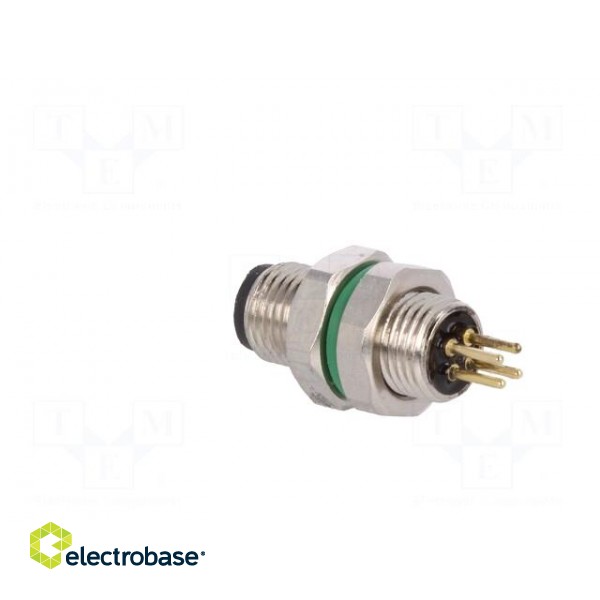 Connector: M5 | socket | male | THT | PIN: 4 | IP67 | 60V | 1A image 4
