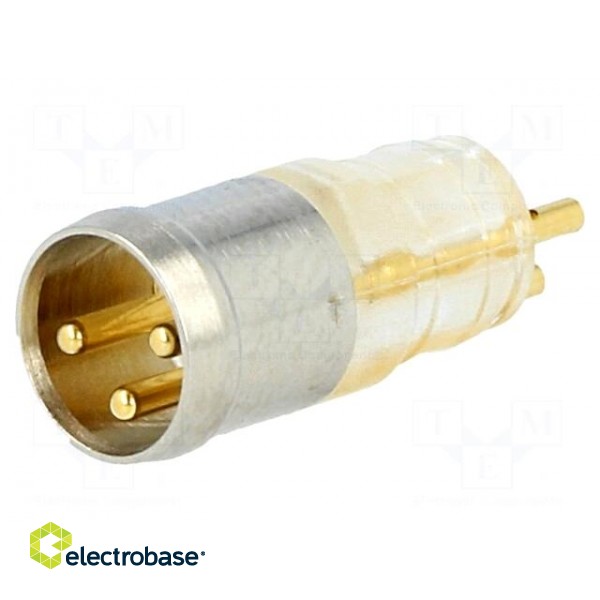 Connector: circular | male | PIN: 3 | for molding,for cable | 3A | 60V paveikslėlis 1