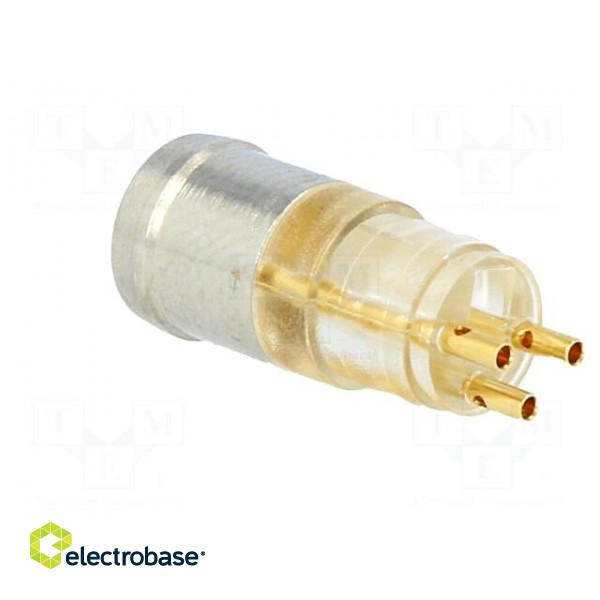 Connector: circular | male | PIN: 3 | for molding,for cable | 3A | 60V фото 4