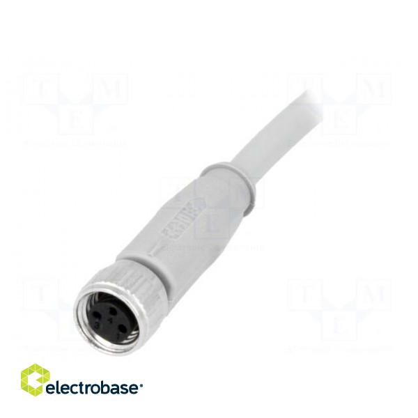 Connector: M8 | 3m | female | PIN: 3 | straight | for cable | plug | IP67