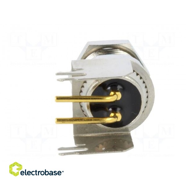 Connector: M8 | female | PIN: 2 | angled 90° | on PCBs | socket | 4A | IP68 image 5