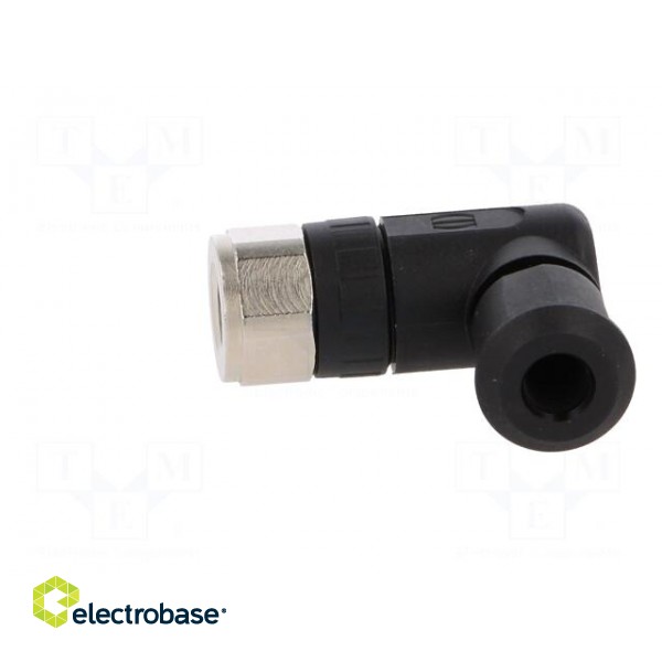 Connector: M8 | female | PIN: 3 | angled 90° | for cable | plug | 4A | IP67 image 3