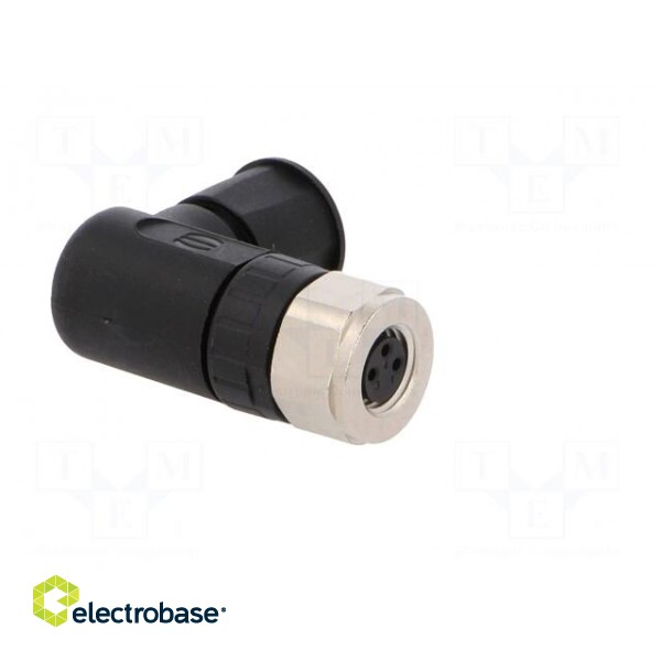 Connector: M8 | female | PIN: 3 | angled 90° | for cable | plug | 4A | IP67 image 8