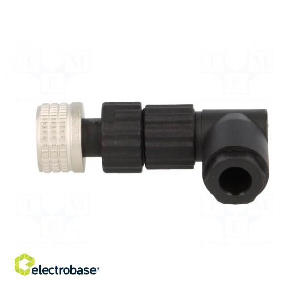 Connector: M8 | female | PIN: 3 | angled 90° | for cable | plug | E | 4A image 3
