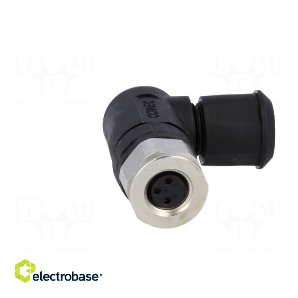 Connector: M8 | female | PIN: 3 | angled 90° | for cable | plug | IP67 фото 9