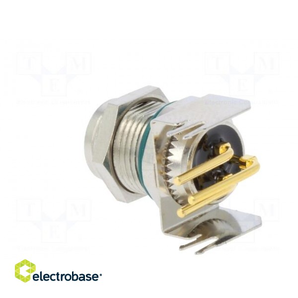 Connector: M8 | female | PIN: 3 | angled 90° | on PCBs | socket | 4A | IP68 фото 4
