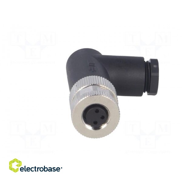 Connector: M8 | female | PIN: 3 | angled 90° | unshielded | for cable image 9