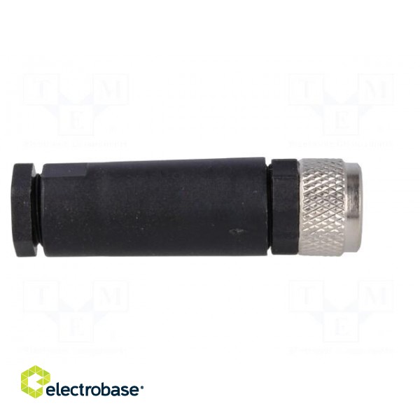 Connector: M8 | female | PIN: 3 | for cable | plug | 3A | IP67 | 60V paveikslėlis 7