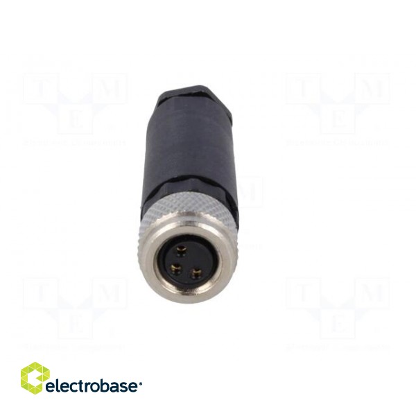 Connector: M8 | female | PIN: 3 | for cable | plug | 3A | IP67 | 60V image 9