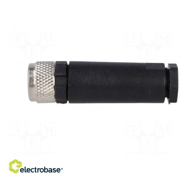 Connector: M8 | female | PIN: 3 | for cable | plug | 3A | IP67 | 60V paveikslėlis 3