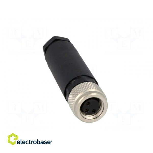 Connector: M8 | female | PIN: 3 | straight | for cable | plug image 9