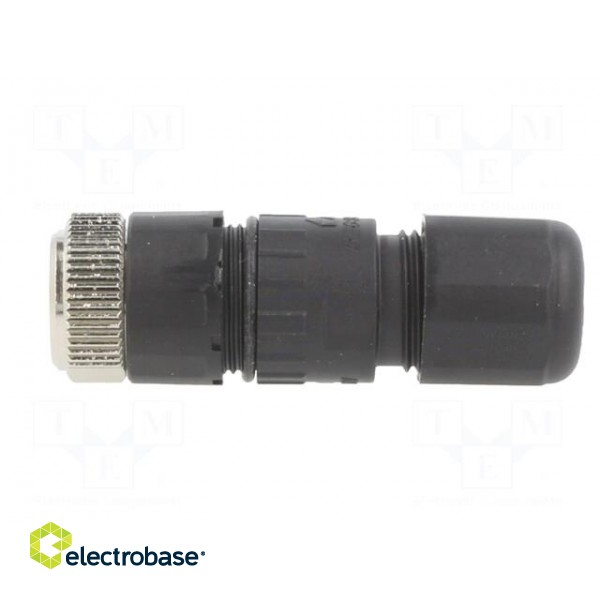Connector: M8 | female | PIN: 3 | straight | for cable | plug | 3A | 60V image 3