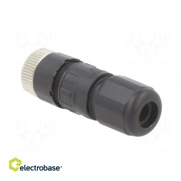 Connector: M8 | female | PIN: 3 | straight | for cable | plug | 3A | 60V image 4