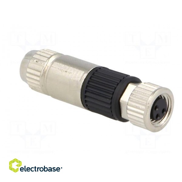 Connector: M8 | female | PIN: 3 | straight | for cable | plug | 4A | 32V image 8