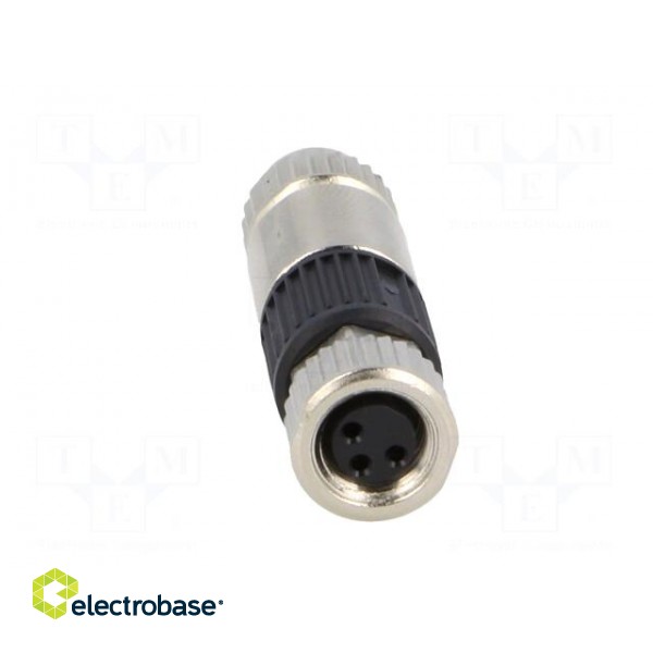 Connector: M8 | female | PIN: 3 | straight | for cable | plug | 4A | 32V image 9