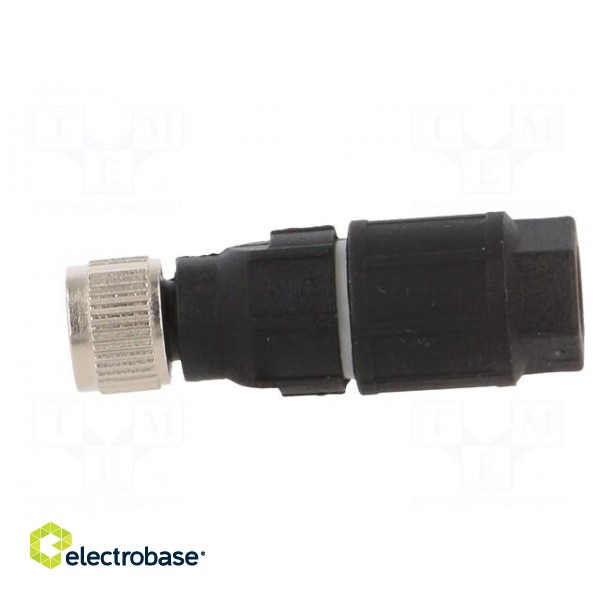 Connector: M8 | female | PIN: 3 | straight | for cable | plug | 4A | 40V paveikslėlis 3