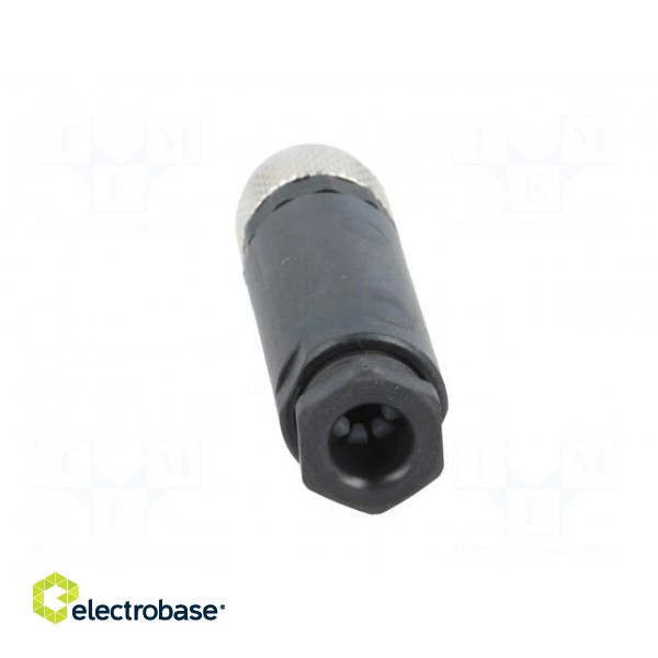 Connector: M8 | female | PIN: 3 | straight | for cable | plug | 4A | IP67 image 5