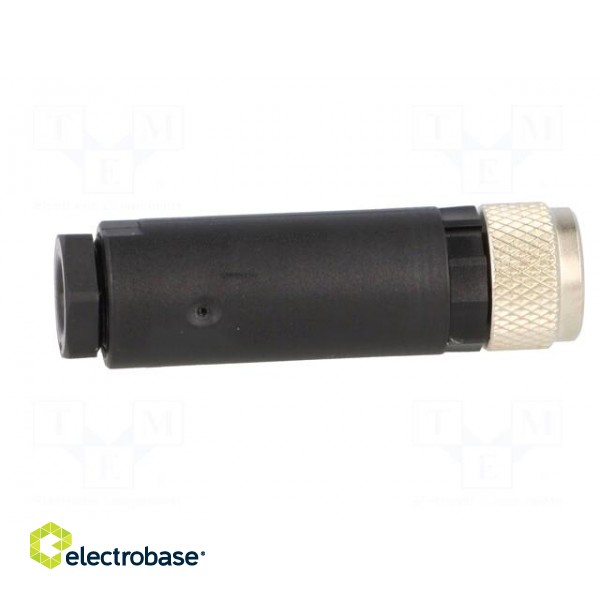 Connector: M8 | female | PIN: 3 | straight | for cable | plug | 4A | IP67 image 7