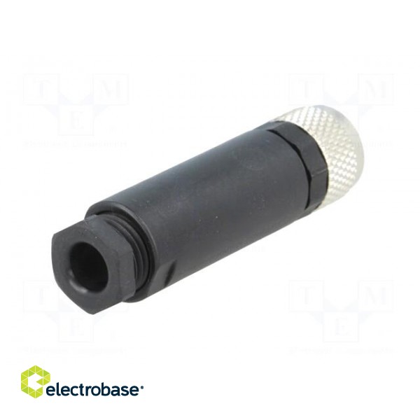Connector: M8 | female | PIN: 3 | straight | for cable | plug | 4A | IP67 image 6
