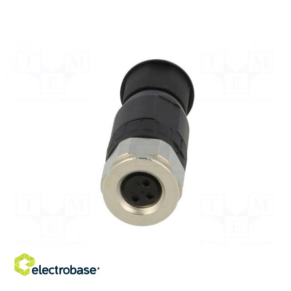 Connector: M8 | female | PIN: 3 | straight | for cable | plug | 4A | IP67 paveikslėlis 9