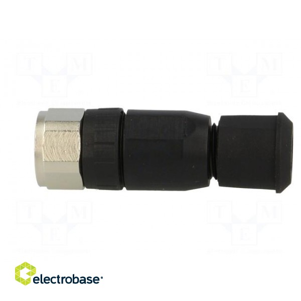 Connector: M8 | female | PIN: 3 | straight | for cable | plug | 4A | IP67 image 3