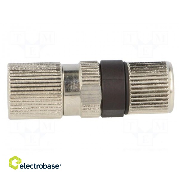 Connector: M8 | female | PIN: 3 | straight | for cable | plug | 4A | IP68 image 3