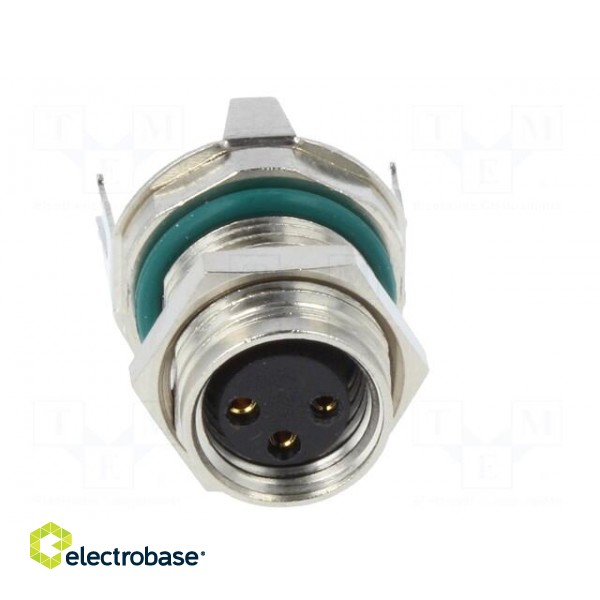 Connector: M8 | female | PIN: 3 | straight | on PCBs | socket | 4A | IP68 image 9