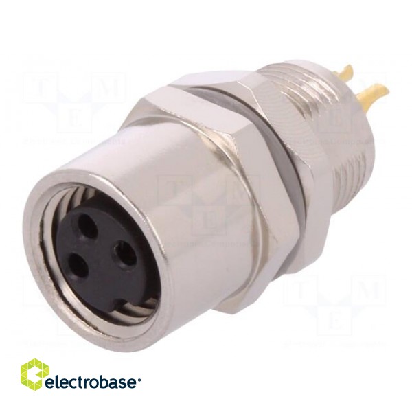 Connector: M8 | female | PIN: 3 | unshielded | socket | IP67 | 60V image 1