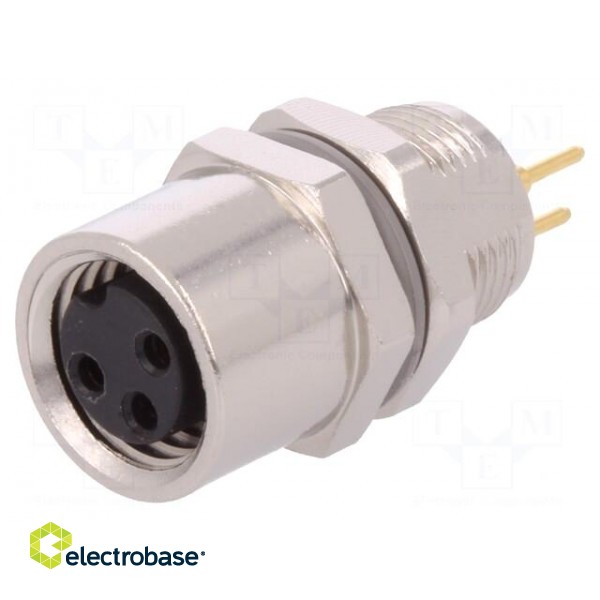 Connector: M8 | female | PIN: 3 | unshielded | socket | IP67 | 60V image 1