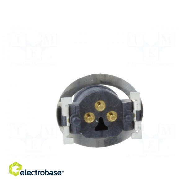 Connector: M8 | female | PIN: 3 | vertical | on PCBs | socket | 3A | 60V paveikslėlis 5