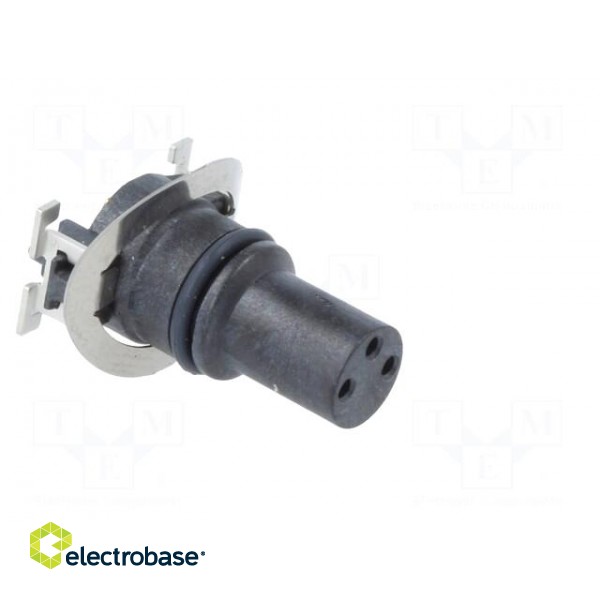 Connector: M8 | female | PIN: 3 | vertical | on PCBs | socket | 3A | 60V paveikslėlis 8