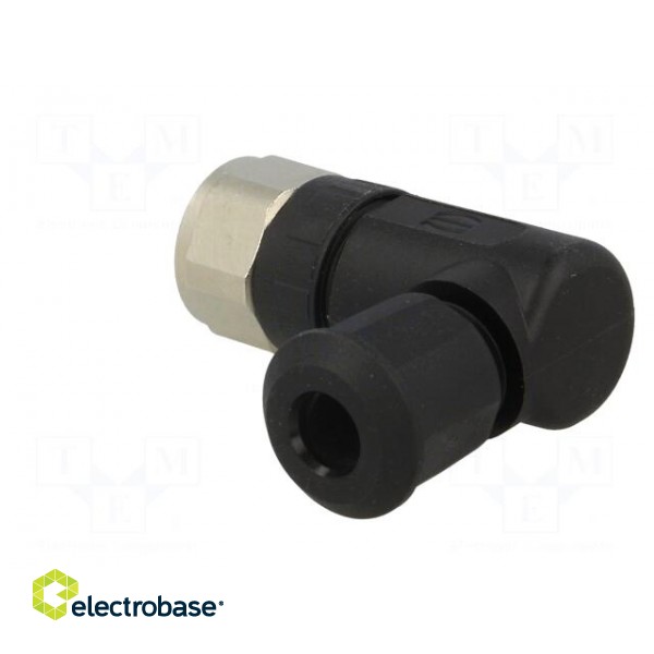 Connector: M8 | female | PIN: 4 | angled 90° | for cable | plug | 4A | IP67 image 4