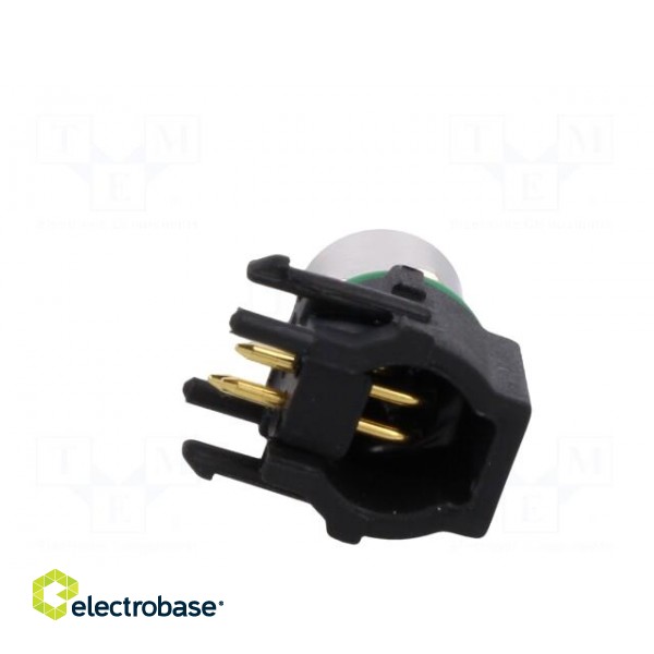 Connector: M8 | female | PIN: 4 | angled 90° | for panel mounting | 3A paveikslėlis 5