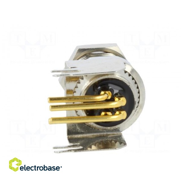 Connector: M8 | female | PIN: 4 | angled 90° | on PCBs | socket | 4A | IP68 image 5
