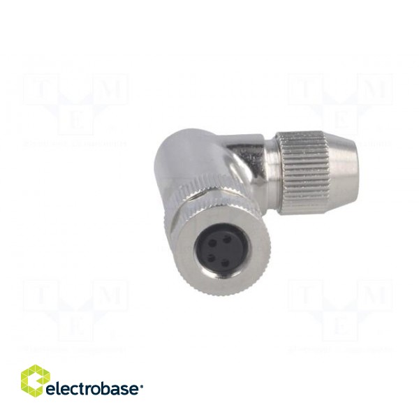 Connector: M8 | female | PIN: 4 | angled 90° | shielded | for cable | plug image 8