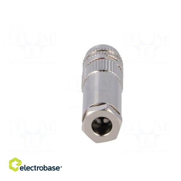 Connector: M8 | female | PIN: 4 | for cable | plug | 3A | IP67 | 30V paveikslėlis 5
