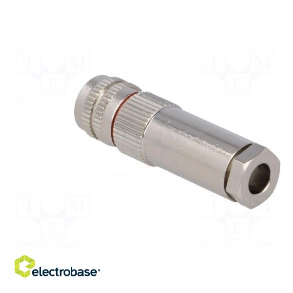 Connector: M8 | female | PIN: 4 | for cable | plug | 3A | IP67 | 30V paveikslėlis 4