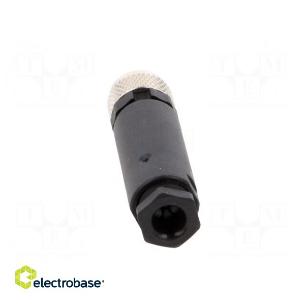 Connector: M8 | female | PIN: 4 | for cable | plug | 4A | IP67 | 30V image 5