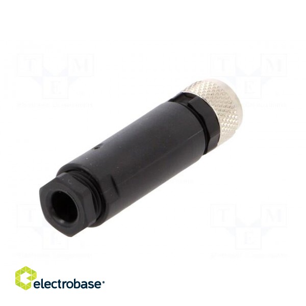 Connector: M8 | female | PIN: 4 | for cable | plug | 4A | IP67 | 30V image 6