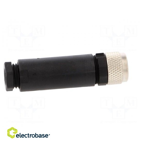 Connector: M8 | female | PIN: 4 | for cable | plug | 4A | IP67 | 30V фото 7