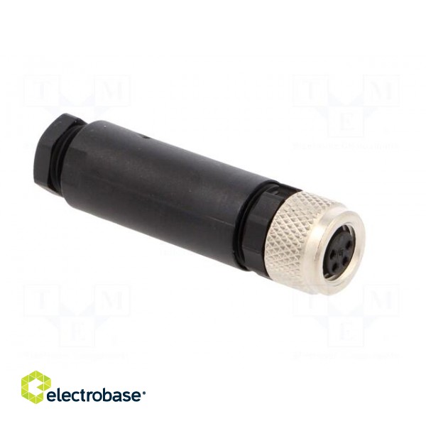 Connector: M8 | female | PIN: 4 | for cable | plug | 4A | IP67 | 30V фото 8