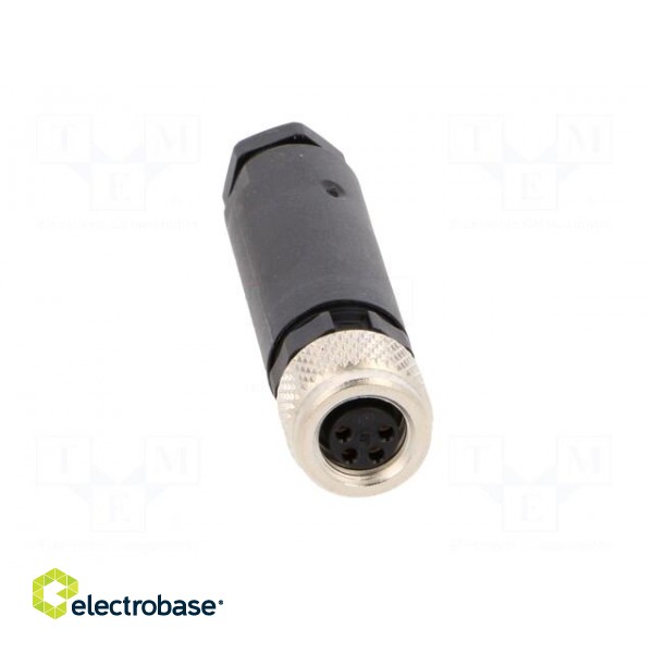 Connector: M8 | female | PIN: 4 | for cable | plug | 4A | IP67 | 30V image 9
