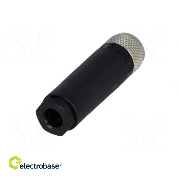 Connector: M8 | female | PIN: 4 | straight | for cable | plug paveikslėlis 6