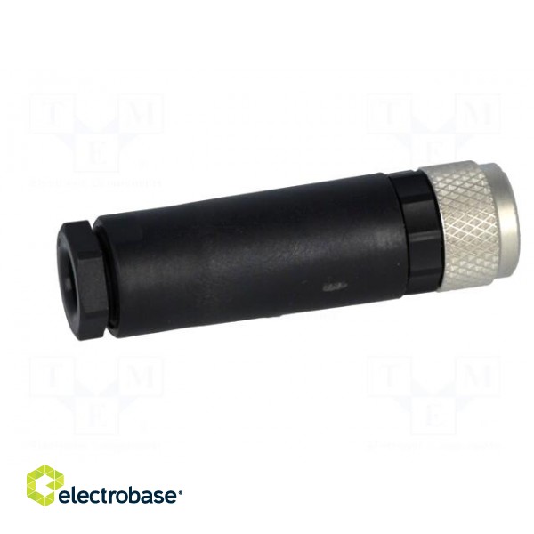 Connector: M8 | female | PIN: 4 | straight | for cable | plug paveikslėlis 7
